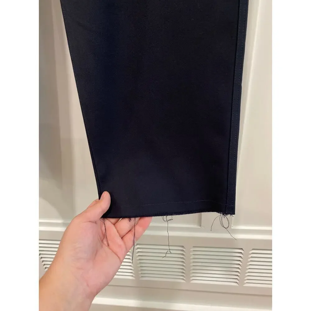 Nili Lotan Aida Wool-Blend Twill Pants in Blue - Picture 9 of 14